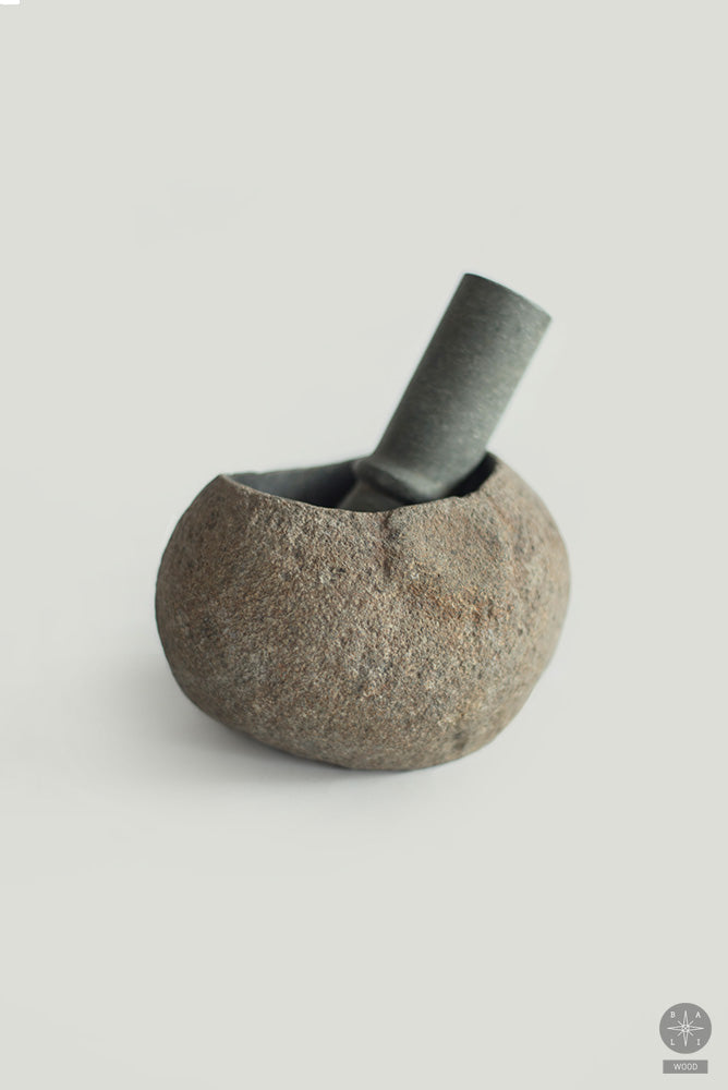 Lava stone mortar