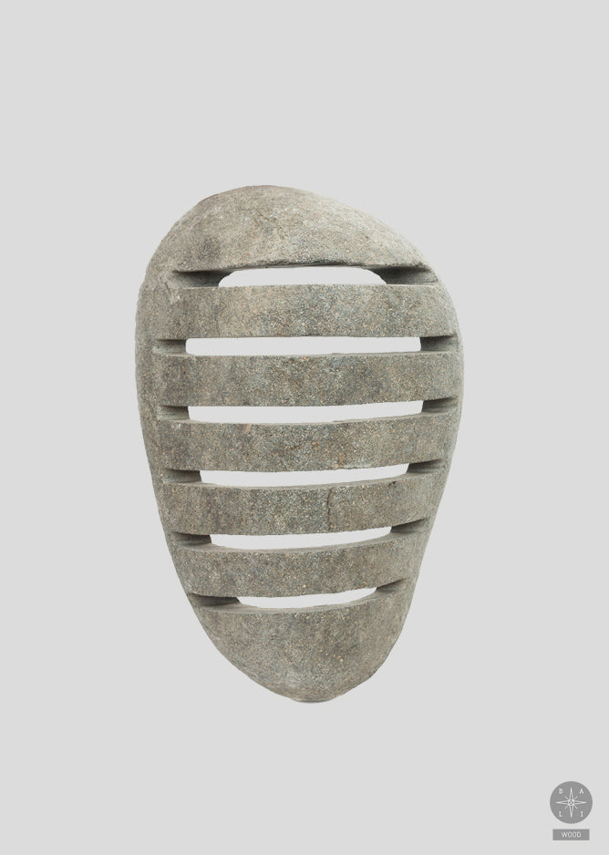 Wall-mounted stone lampshade
